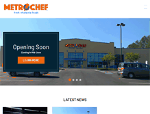 Tablet Screenshot of metrochef.com